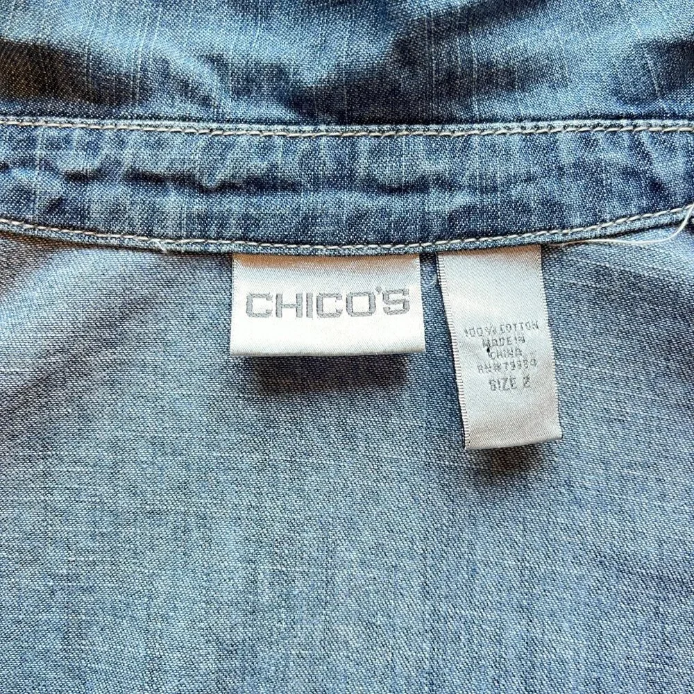 Denim Shirt | Chico's - Picture 8 of 9